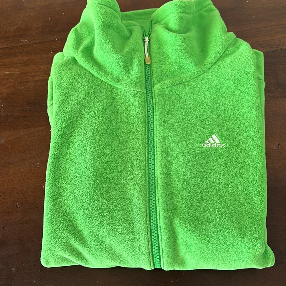 Green Adidas women’s fleece size SMALL